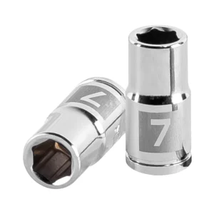 Dado milimétrico 1/4" 6 puntas de 7mm. "TRUPER" D-1407-M