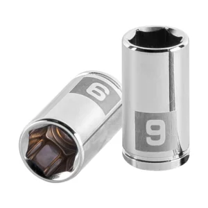 Dado milimétrico 1/4" 6 puntas de 9mm. "TRUPER" D-1409-M