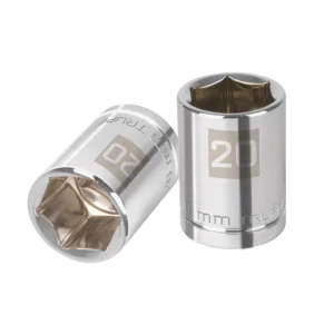 Dado milimétrico ½" 6 puntas de 20mm. "TRUPER" D-1220-M