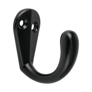 Gancho percha simple Negro "HERMEX" PEPU-06
