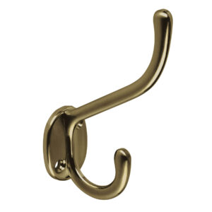 Gancho percha doble Zamác Bronce Antig.vertic"HERMEX"PEPU-12