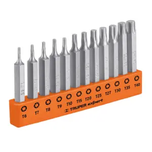 Jgo.12ptas.Torx 50mm combinadas (T6 a T40) "TRUPER" P12-2T