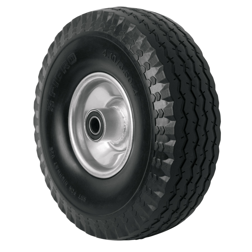 Rueda impon.p/carro D:10",eje central 5/8""TRUPER"LLX-10C