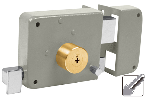 Cerr.sobrep.p/puert.izq(hasta 40mm)llave tetra"HERMEX"CS-85I