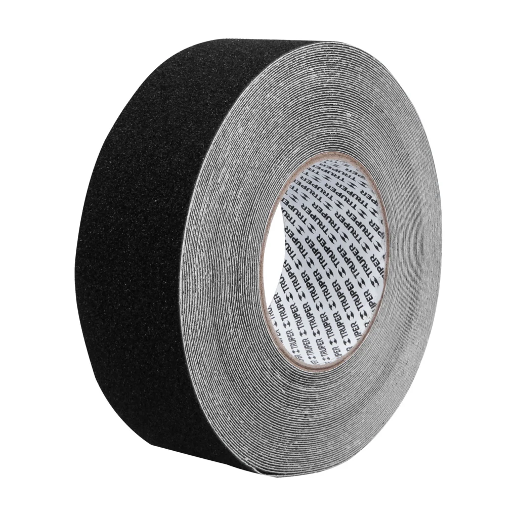 Cinta antiderrapante/abras negra 50mmx18mt."TRUPER"CIA-218N