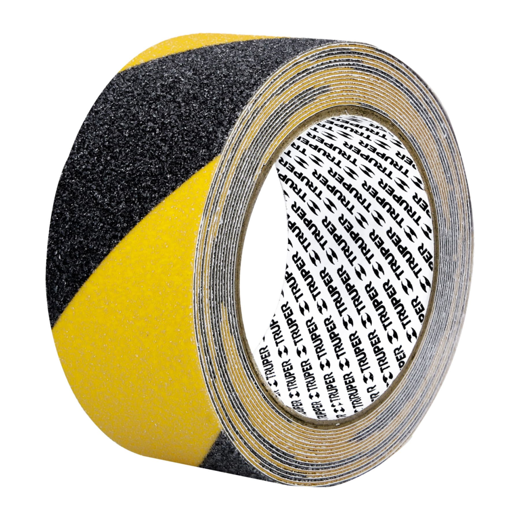 Cinta antiderr/abras(amarilla-negra)50mmx5mt"TRUPER"CIA-25P