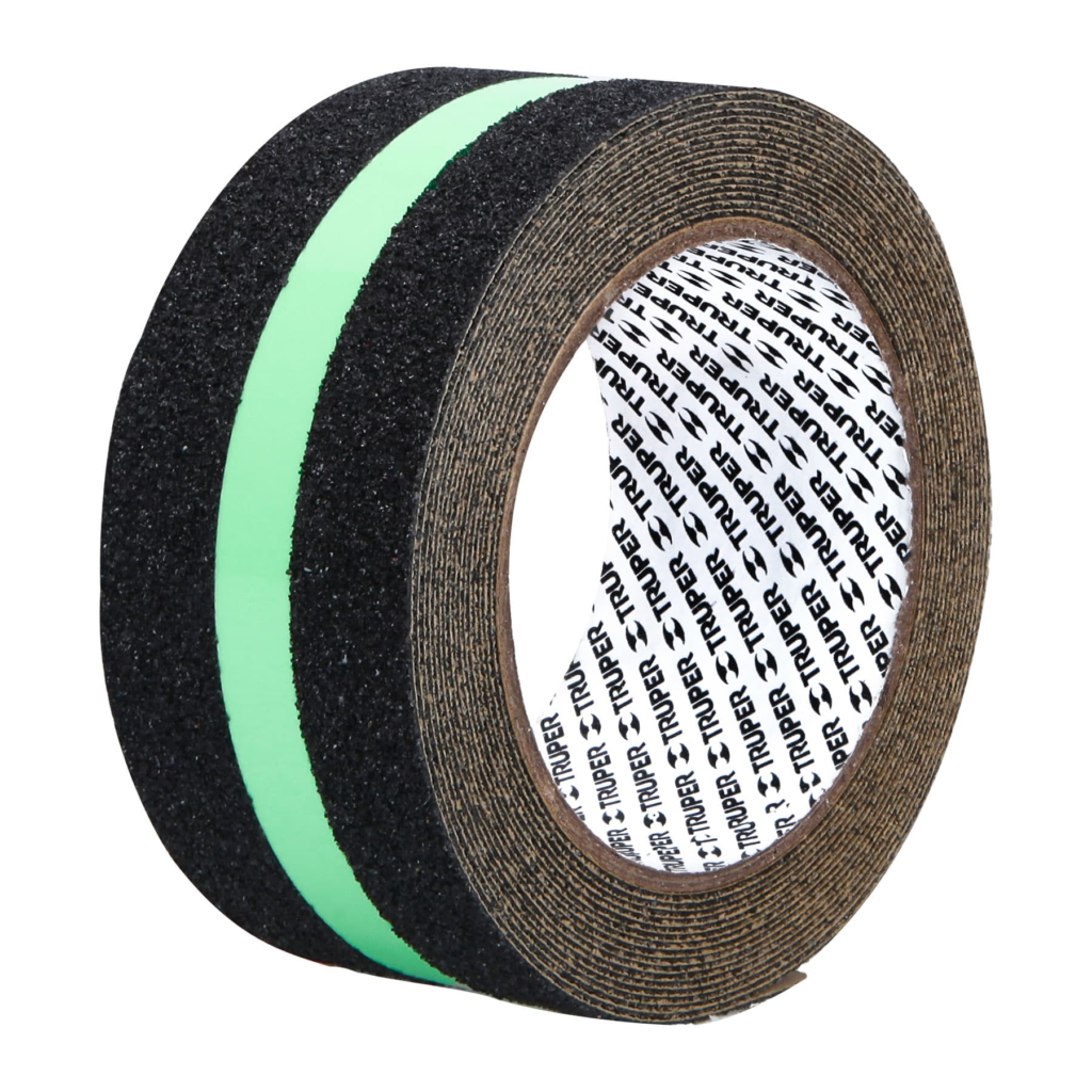 Cinta antiderr/abras negra c/reflect.50mmx5mt"TRUPER"CIA-25L