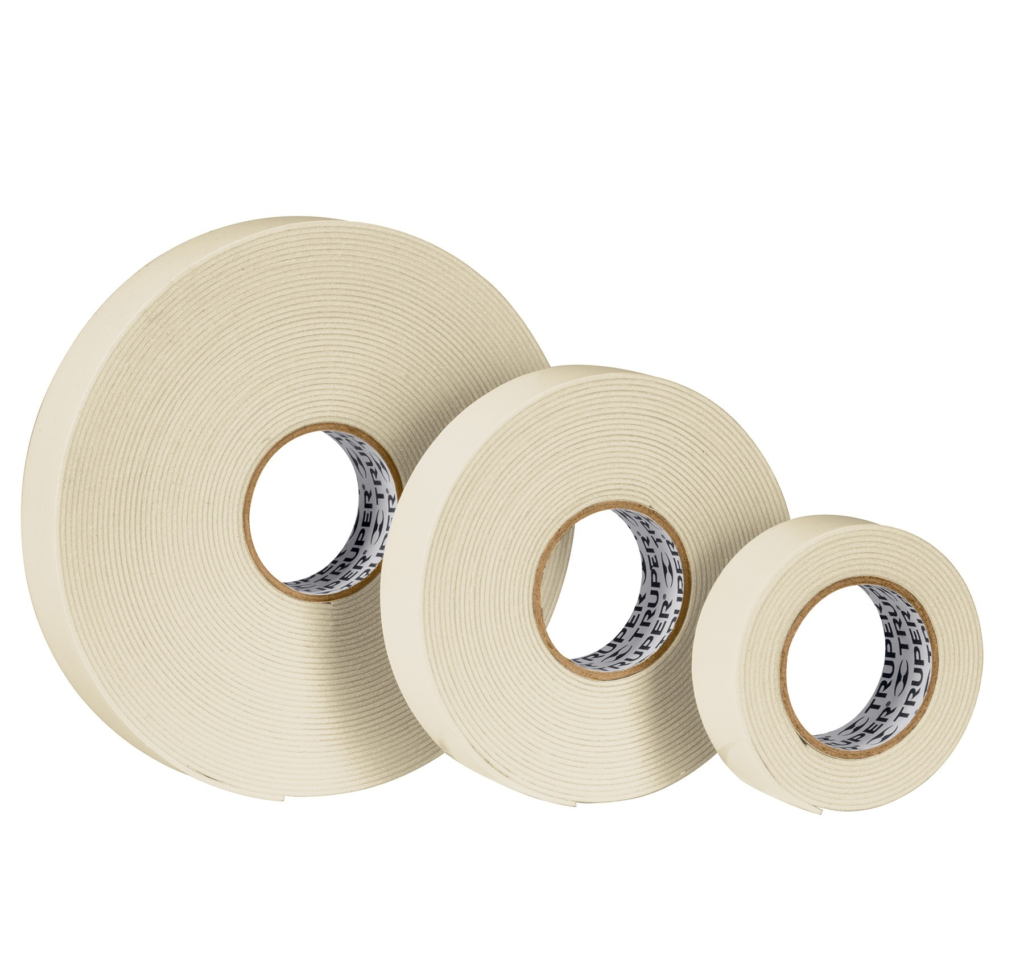 Cinta d/faz espuma blanca(R:2Kg/")19mmX10mt"TRUPER"CDC-19100