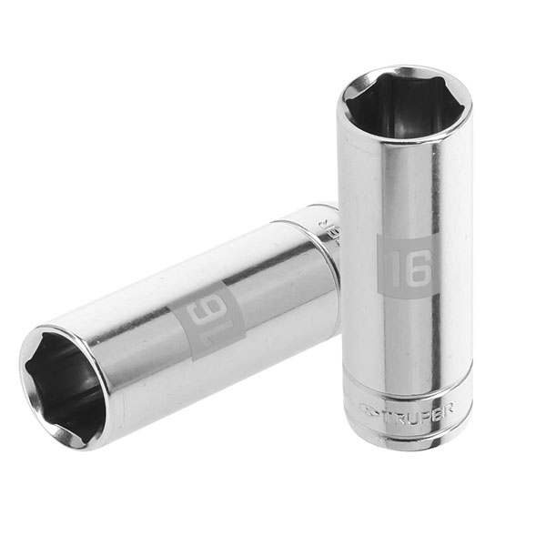 Dado largo 6 puntas 3/8" - 16mm"TRUPER"D-3816-HM-L