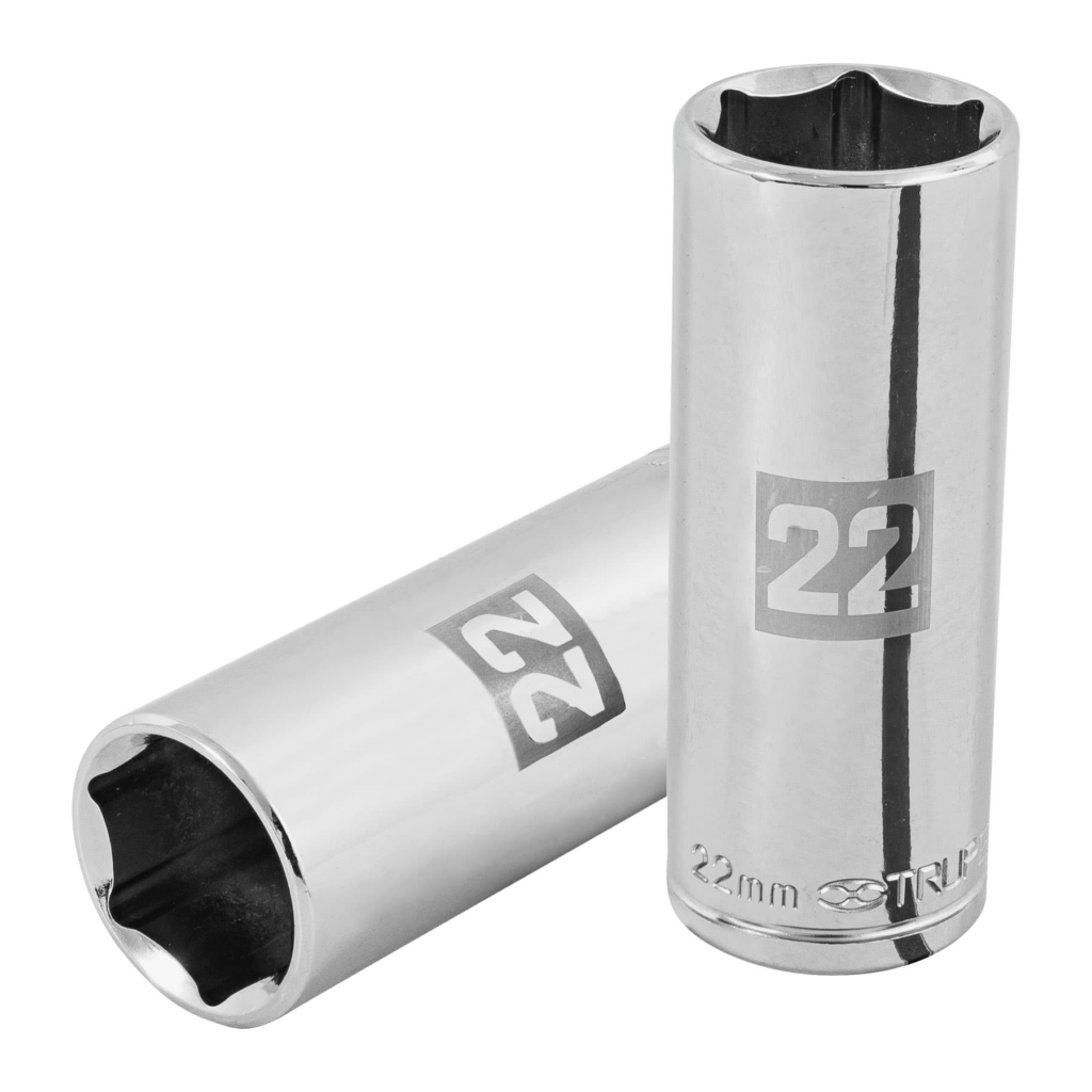 Dado largo milimétrico 1/2" 6 puntas 22mm "TRUPER" D-1222-ML