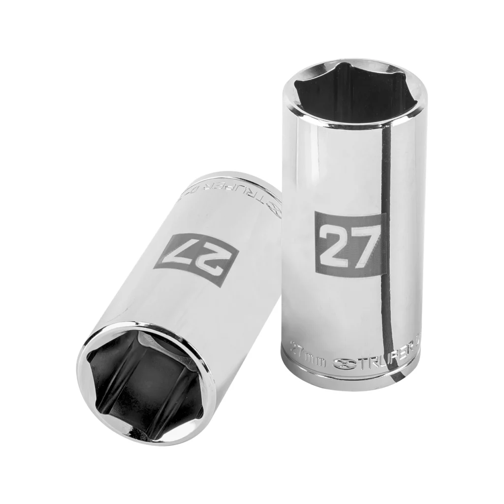 Dado largo milimétrico 1/2" 6 puntas 27mm "TRUPER" D-1227-ML