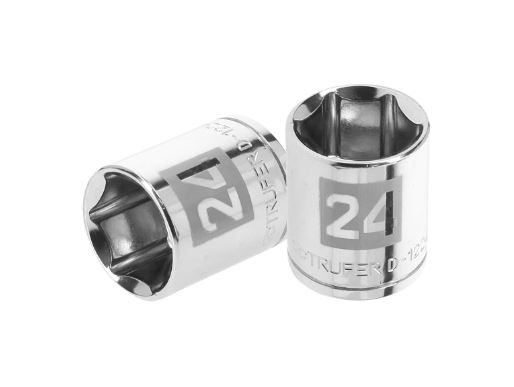 Dado milimétrico ½" 6 puntas de 25mm. "TRUPER" D-1225-M