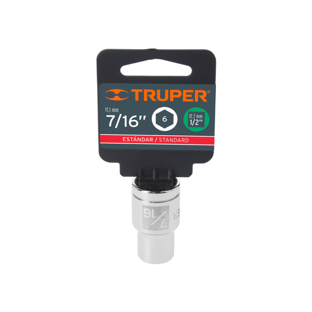 Dado ½" 6 puntas de 7/16" "TRUPER" D-1214-H