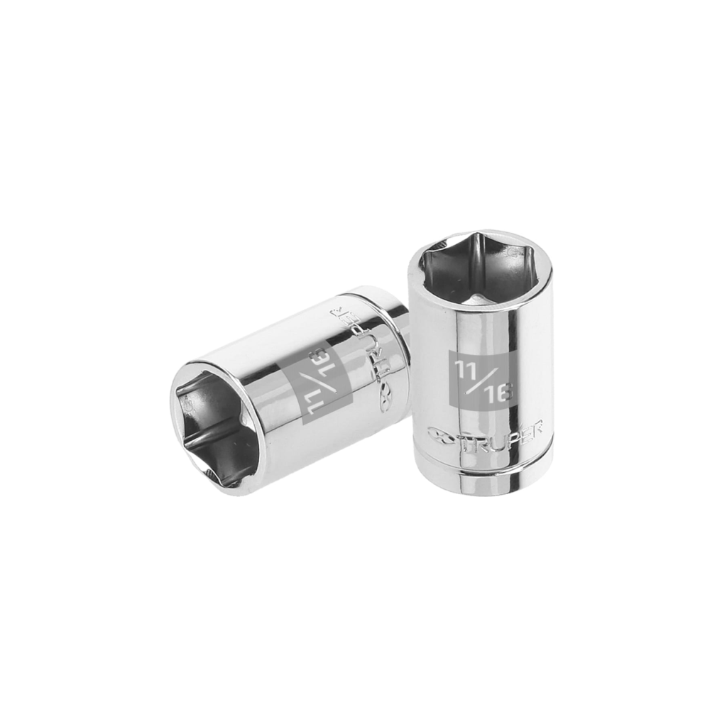 Dado ½" 6 puntas de 11/16" "TRUPER" D-1222-H