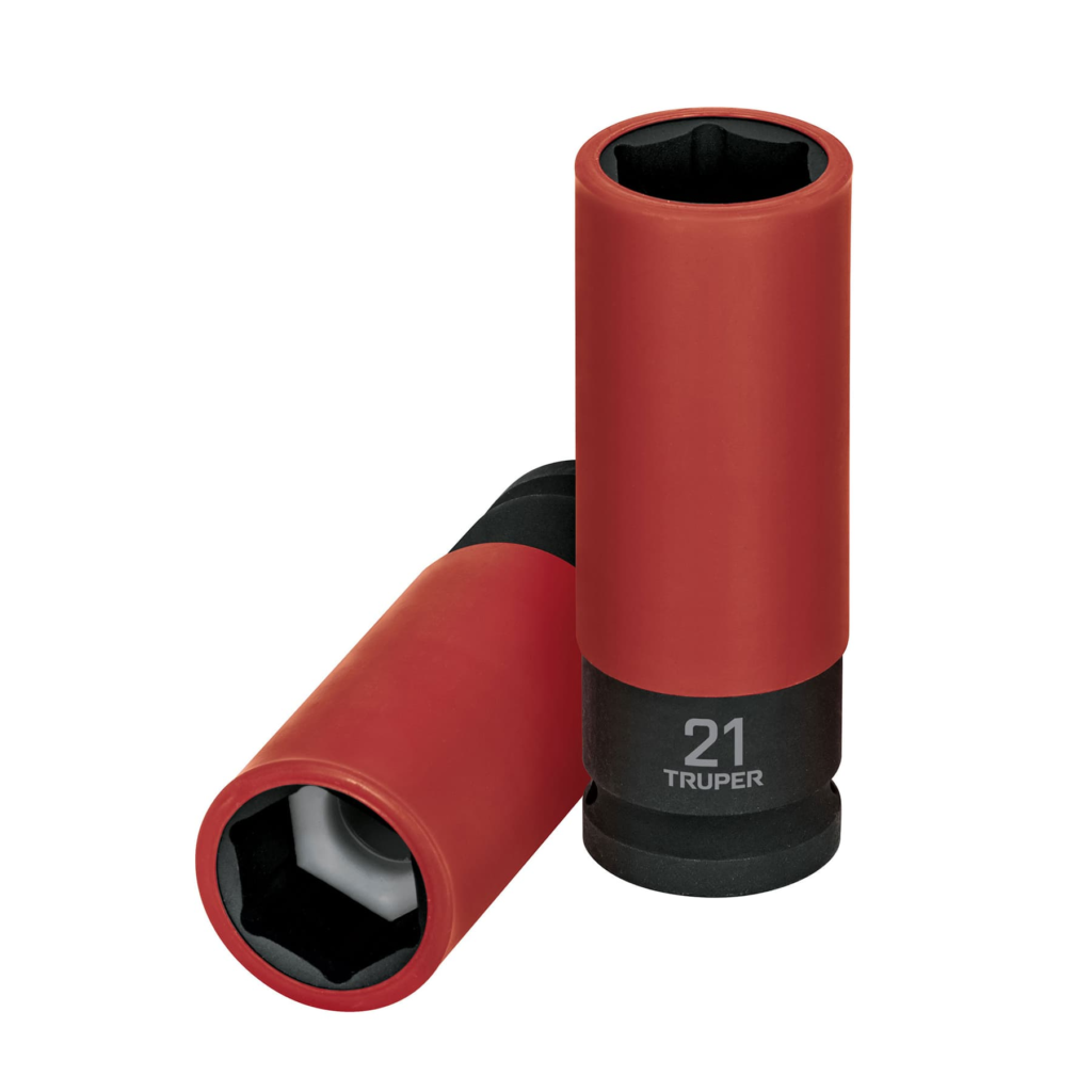 Dados impacto polipr.largo,encas.½"de21mm"TRUPER"D-7321-MLPD