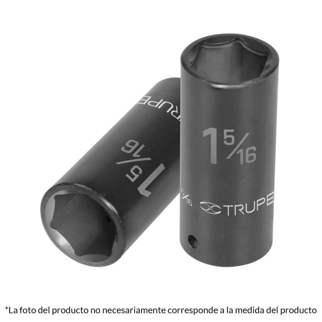Dado impacto largo 6 puntas 3/4"-1 1/16" "TRUPER" D-7517-LT1
