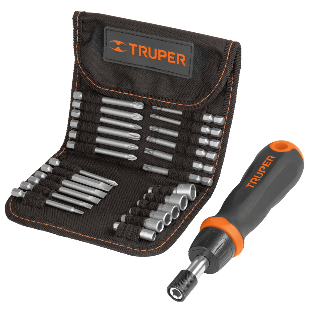Destornillador t/matraca 18ptas-6 dados "TRUPER"JDM-26