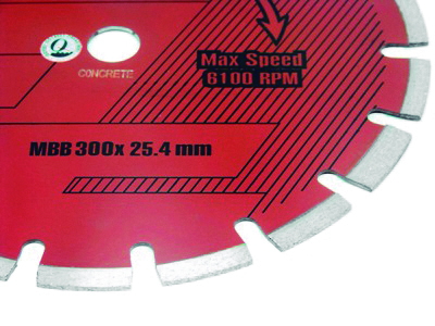 Dis.Diam.Sold.plata láser,Concreto(B50mm)"SLENDER"MBC500mm