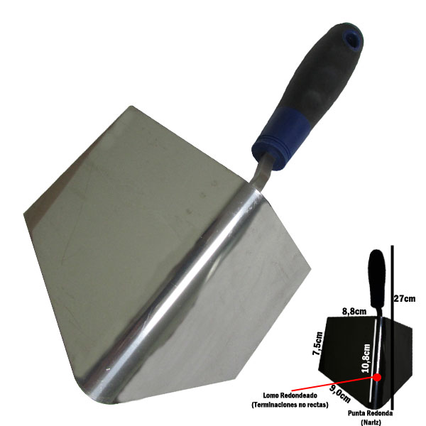 Esp.ac.inox,p/yeso,120º(áng.interiores)"COMFORTGRIP"7903