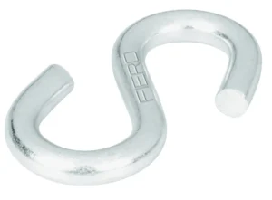 Gancho "S" de acero cromado de 1/4 Blister "FIERO" GANS-1/4