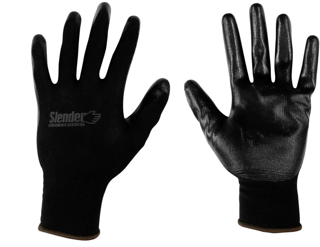 Guantes mec.nylon-palma nitrilo,Talle:8 (paq:12un) "SLENDER"
