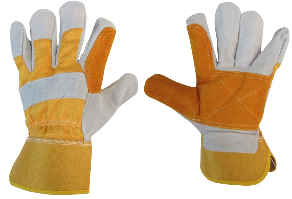 Guantes cuero y lona reforzado palma/indice "SLENDER"