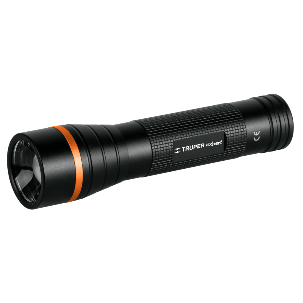 Lint.alum-negro.1Led(500lúm)260mt,2D incl"TRUPER"LINA-2DN