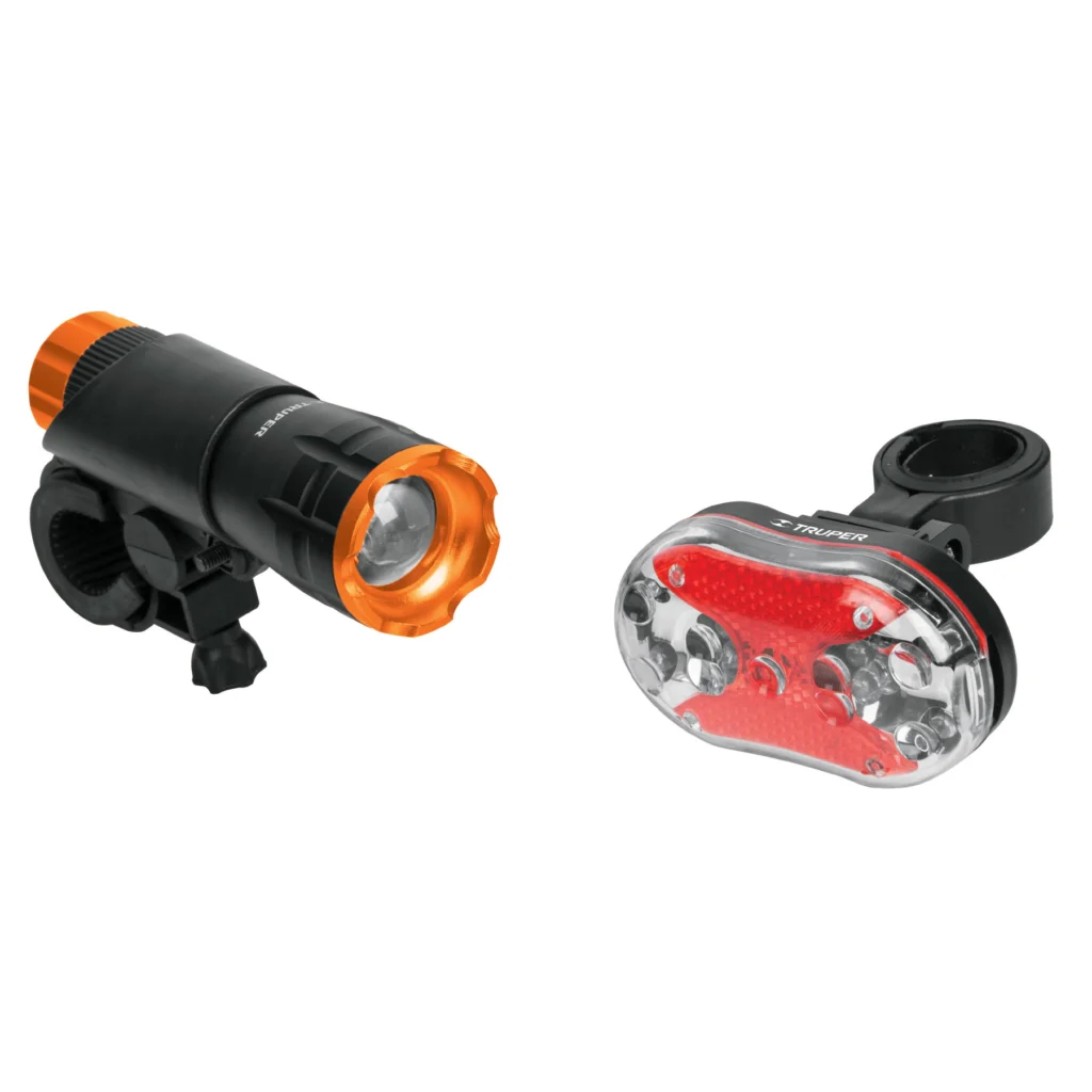 Linternas Led (del/tras)100Lum.200m.Inc.pilas"TRUPER"LIBI-K2
