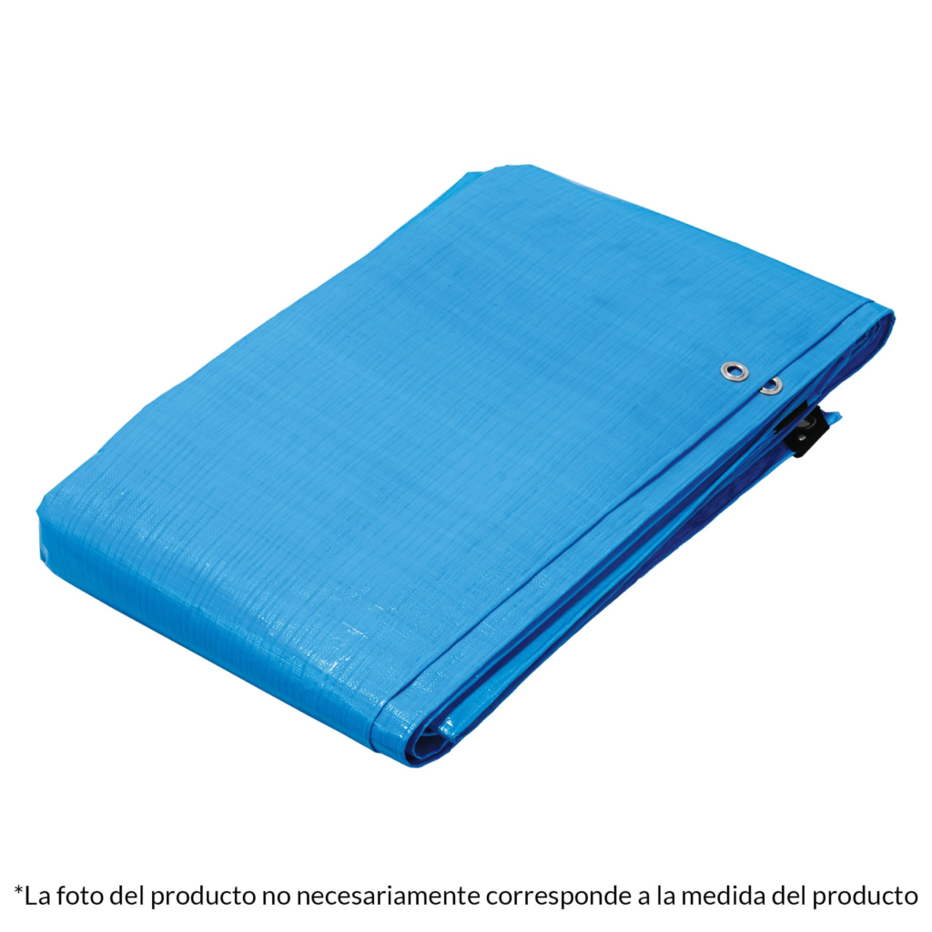 Lona Polietil.azul(Prot.UV)c/ojales4.00x5.00mt"TRUPER"LT-45Z