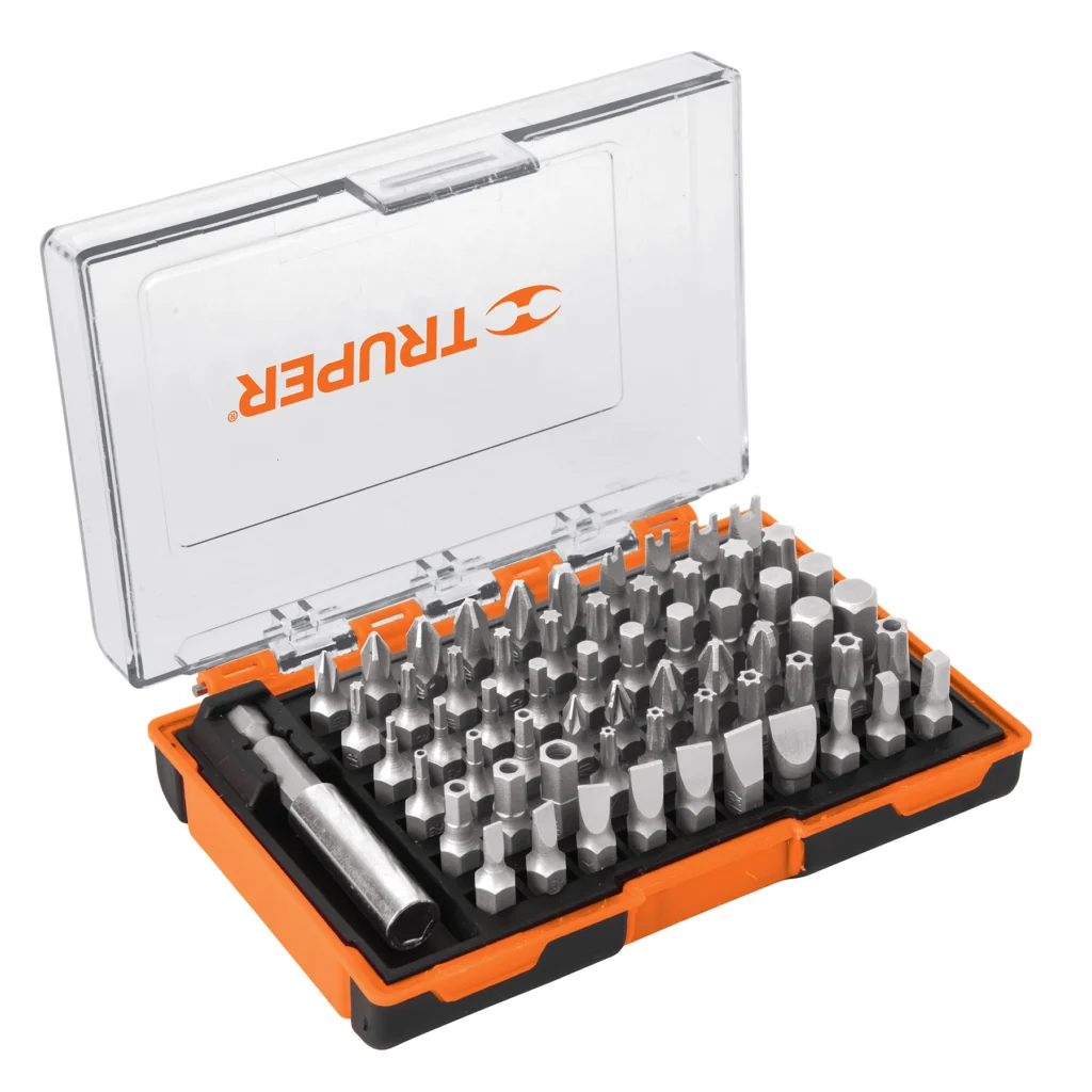 Juego d/puntas destornillador-61pzas de 25mm"TRUPER"PUN-61