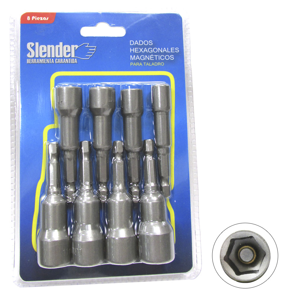 Jgo.8pz des-dad,hex-mag(6-8-9-10-11-12-13-14mm)"SLENDER"xbli
