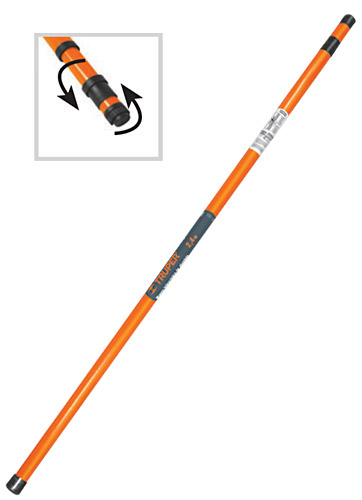 Mango aluminio Telescópico 1.30-2.40 mt    "TRUPER" MG-TR82A
