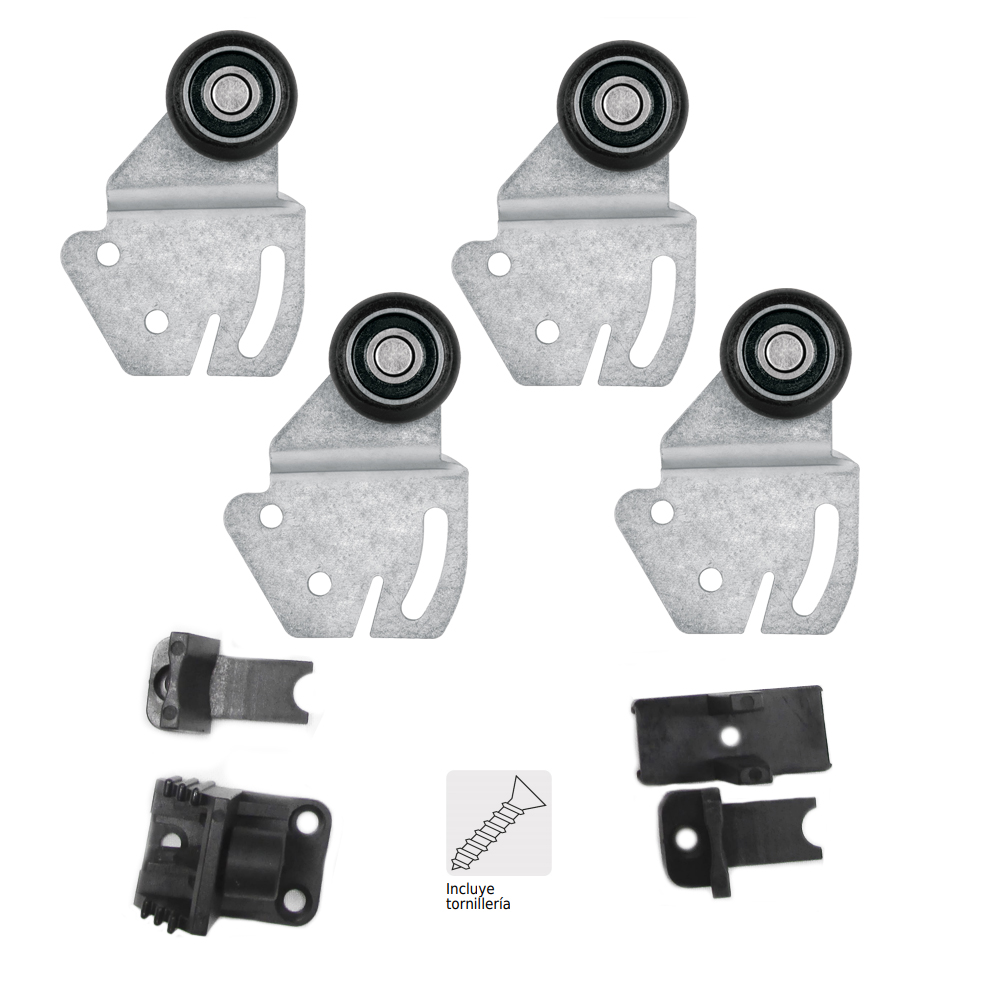 KIT simple p/mueb.-puertas placard COLGANTE JJ"HERMEX" SC-01