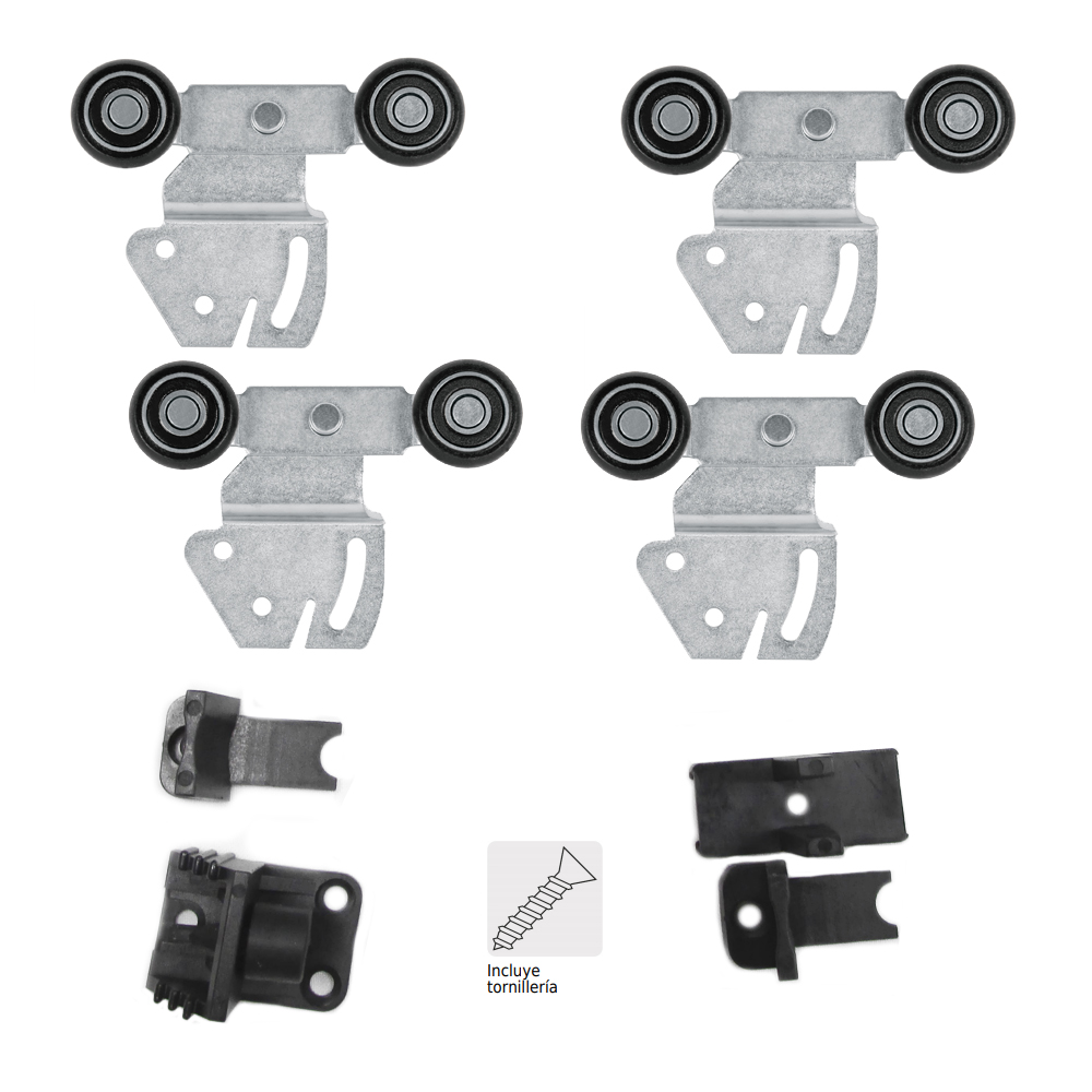 KIT doble p/mueb.-puertas placard COLGANTE JJ"HERMEX" SC-02