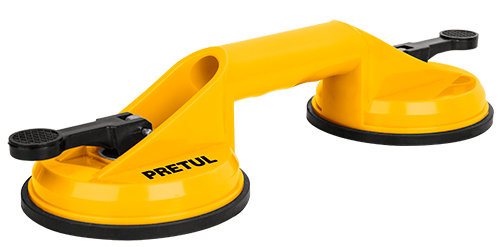 Ventosa doble p/vidrio(D:115mm)(Cap.max:70kg)"PRETUL"VEVI-2