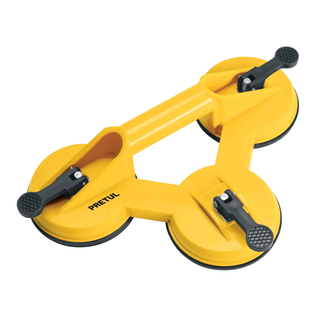 Ventosa triple p/vidrio(D:115mm)(Cap.max100kg)"PRETUL"VEVI-3