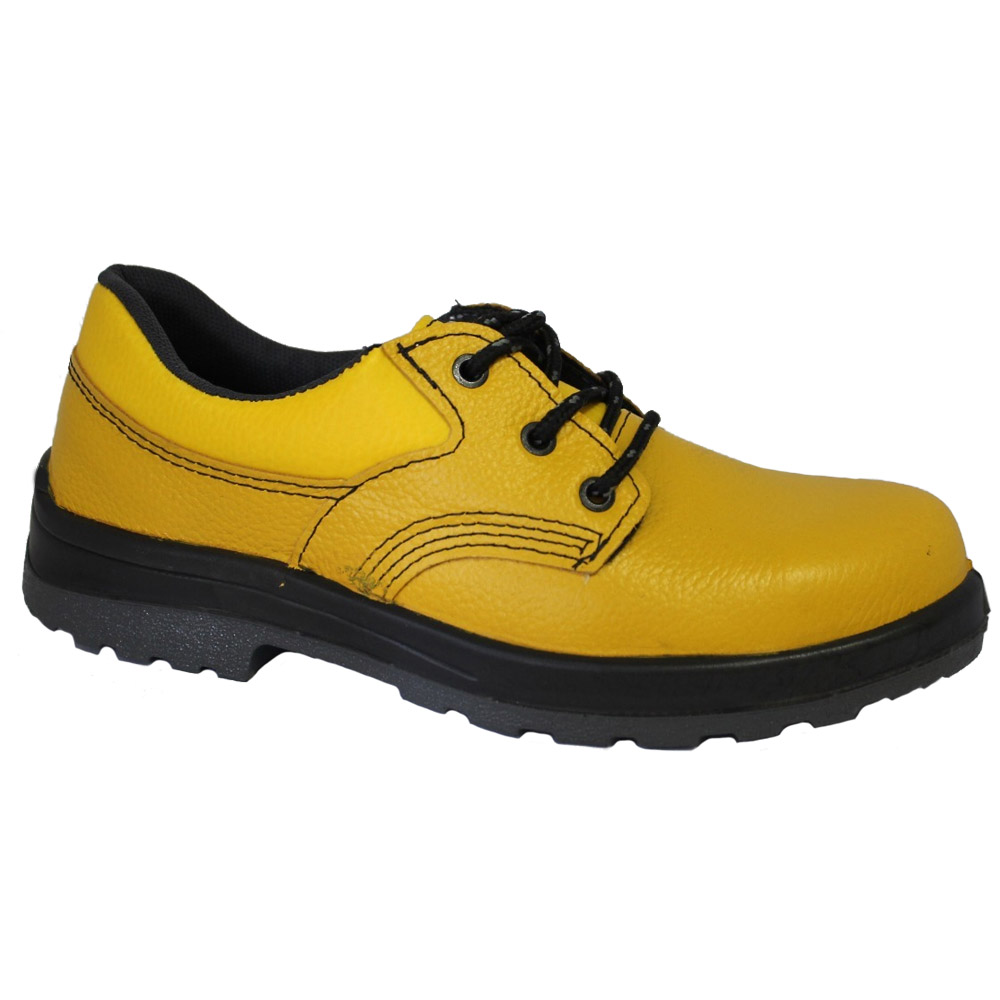 Zapato de cuero amarillo,pta.acero,Talle:43 "SLENDER"