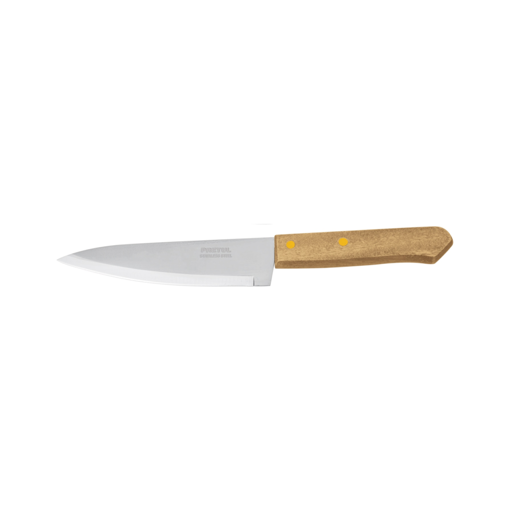 Cuchillo cocinero,ac.inox,mango madera 6 "PRETUL" CUCH-M61