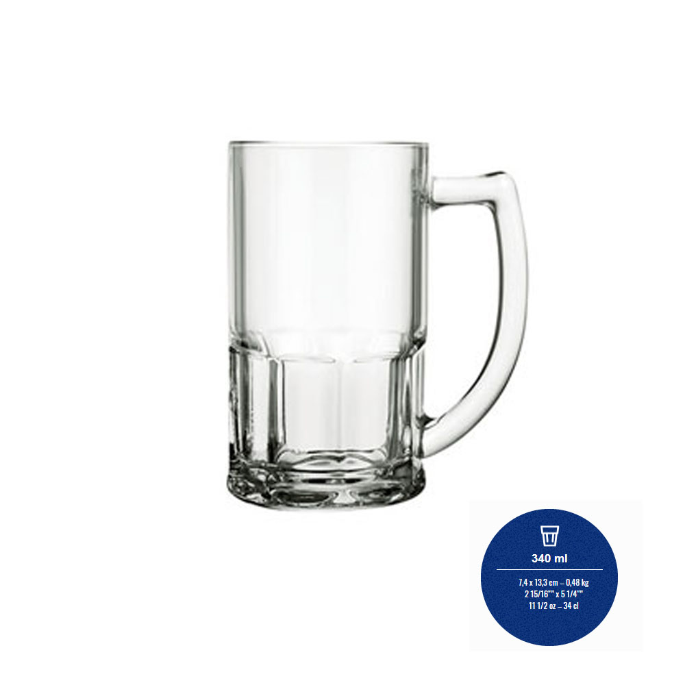 Jarra cerveza 340ml BRISTOL (vta.mult.12un) "NADIR" x un