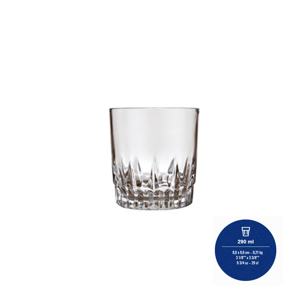 Vaso de whisky 290ml VEGAS (vta.mult.24un) "NADIR" x un