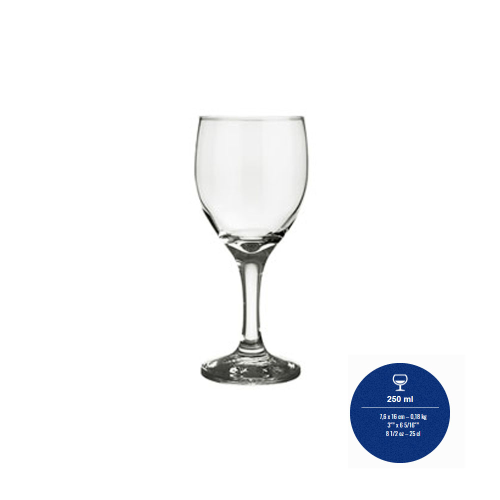 Copa de vino tinto 250ml WINDSOR(vta.mult.36un) "NADIR" x un
