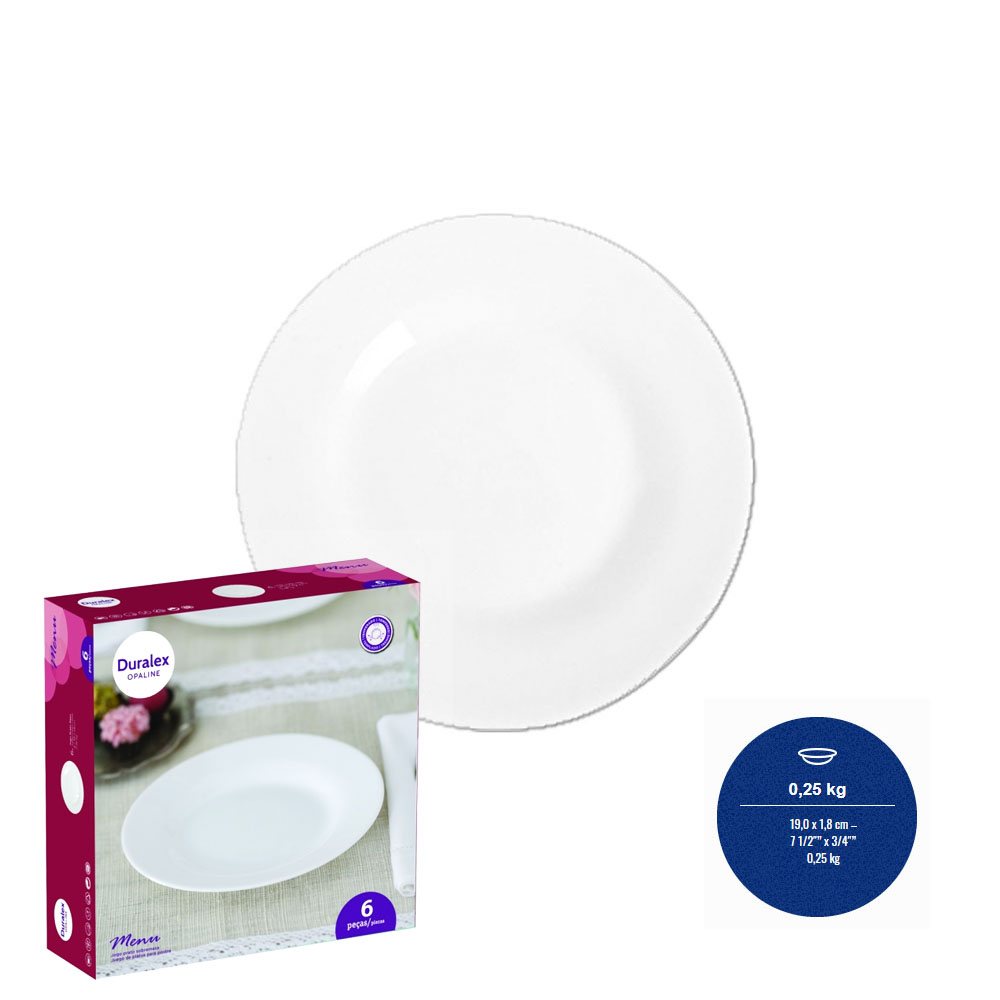 Platos postre 19cm (vta.mult.24un) "NADIR" x un