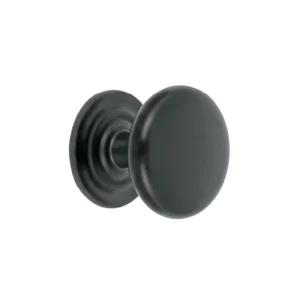 Tirador botón zamac.negro "ARCO",D:27mm "HERMEX" PER-026
