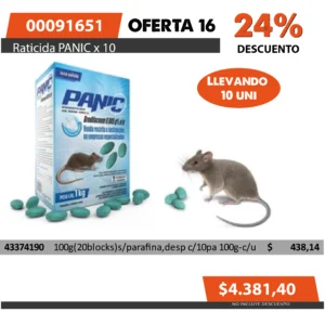 Oferta mensual N°16 Mayo 2025(Raticida PANIC)