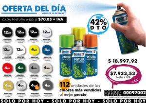 Oferta del día 27 Junio 2025 (Pinturas SLENDER)