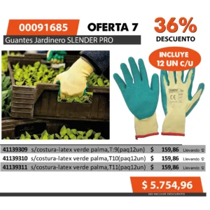 Oferta mensual N°7 Mayo 2025 (Guantes jard.SLENDER PRO)