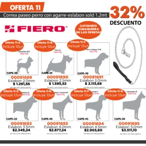Oferta mensual N°11A Mayo 2025 (Correa de paseo 5Kg HERMEX)