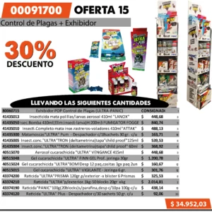 Oferta mensual N°15 Mayo 2025 (Control de plagas )