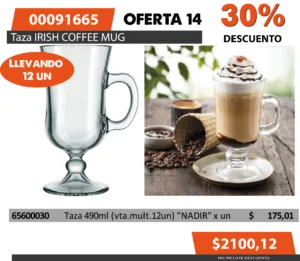 Oferta mensual N°14 Junio 2025(Taza IRISH COFFE MUG) - Image 1