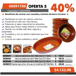 Oferta mensual N°5 Junio 2025 (Cazuela CORZANA)